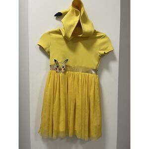 Girl's Pokemon Pikachu Halloween Tutu‎ Hoodie Dress Costume Girls Size 7/8